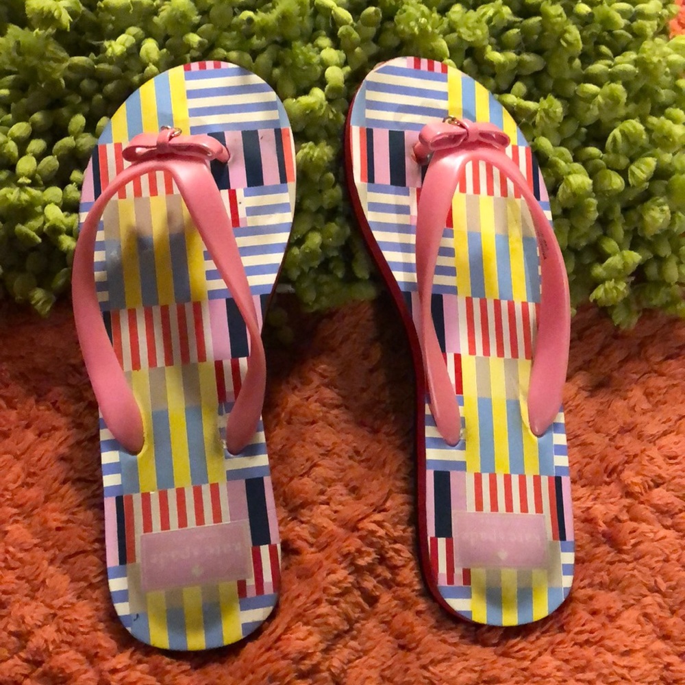 Kate spade flip flops.